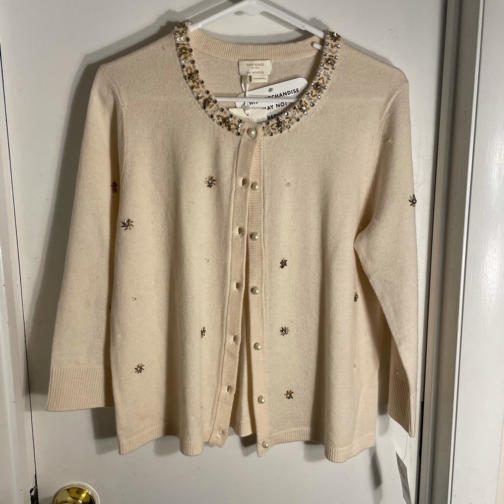 Kate Spade Bedazzled Elizabeth Cardigan